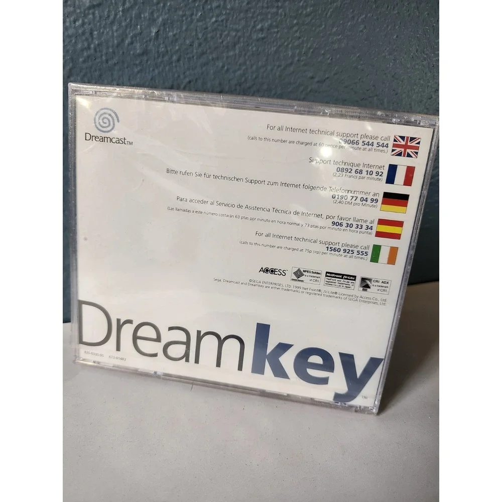 Dreamkey 1.5 New Sealed- Sega Dreamcast - DC - Internet Browser Disk 1999